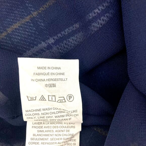 J.Crew Stewart Tartan Halter Tie-Back Chiffon Blouse 14 - Picture 16 of 16